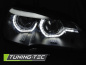 Preview: VOLL LED Angel Eyes Scheinwerfer für BMW X5 E70 07-13 schwarz